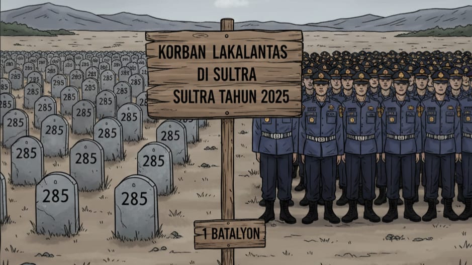 Jumlah Kematian Karena Lakalantas di Sultra Tahun 2025 Setara 1 Batalyon Pasukan