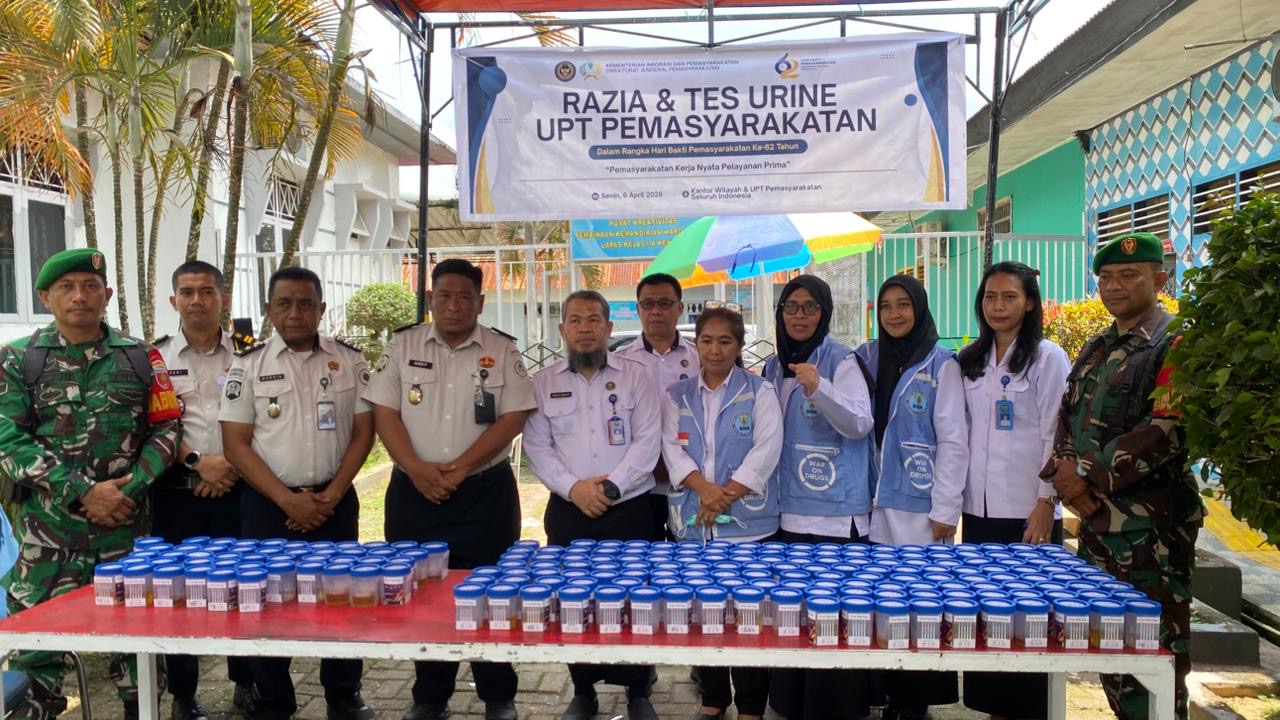 Lapas Kendari Lakukan Tes Urine Acak untuk Cegah Narkoba