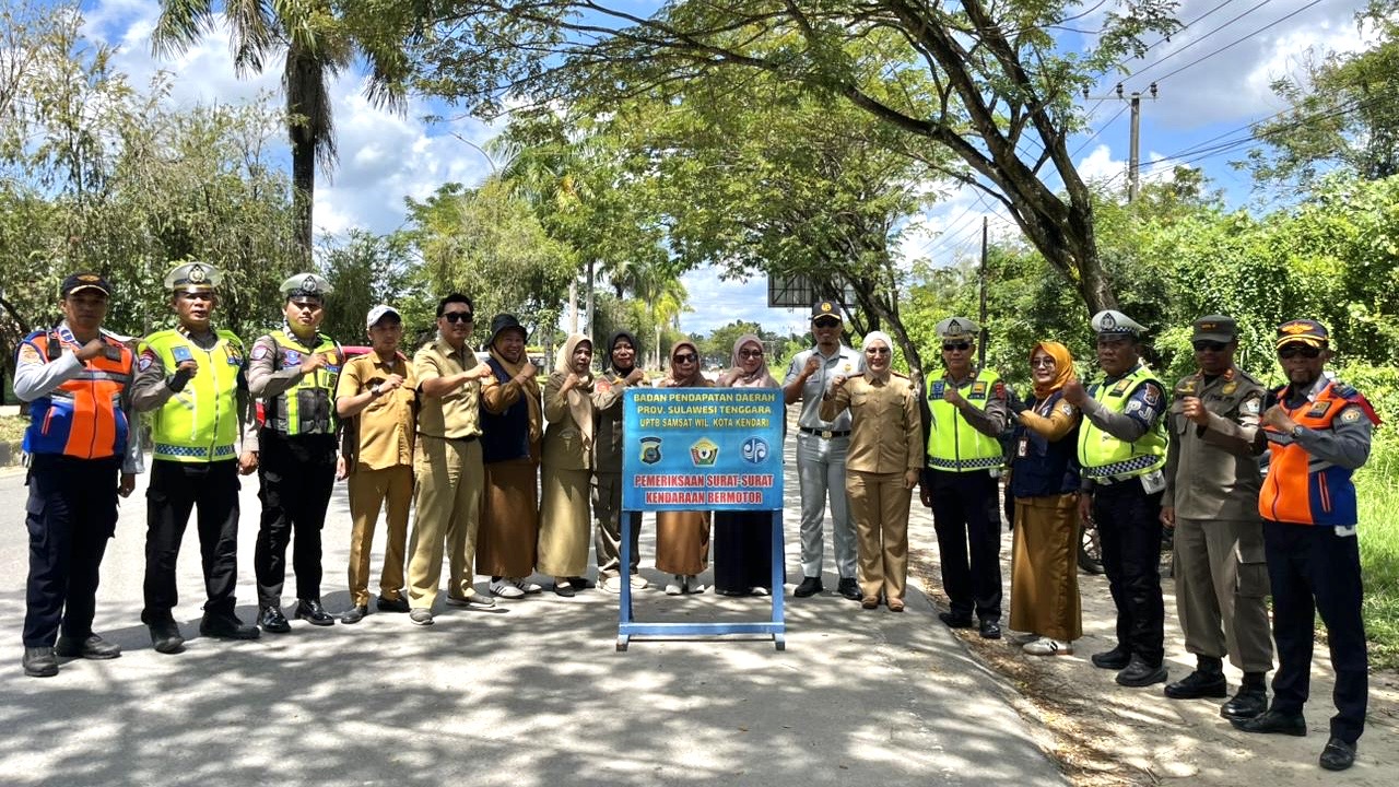 Operasi Pajak Kendaraan Digelar di Kendari, Polisi Kedepankan Edukasi Humanis
