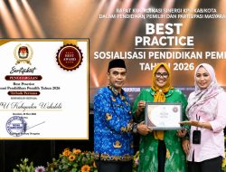 Dari Wilayah Kepulauan ke Puncak Prestasi, KPU Wakatobi Jadi Terbaik Bidang Pendidikan Pemilih se-Sultra