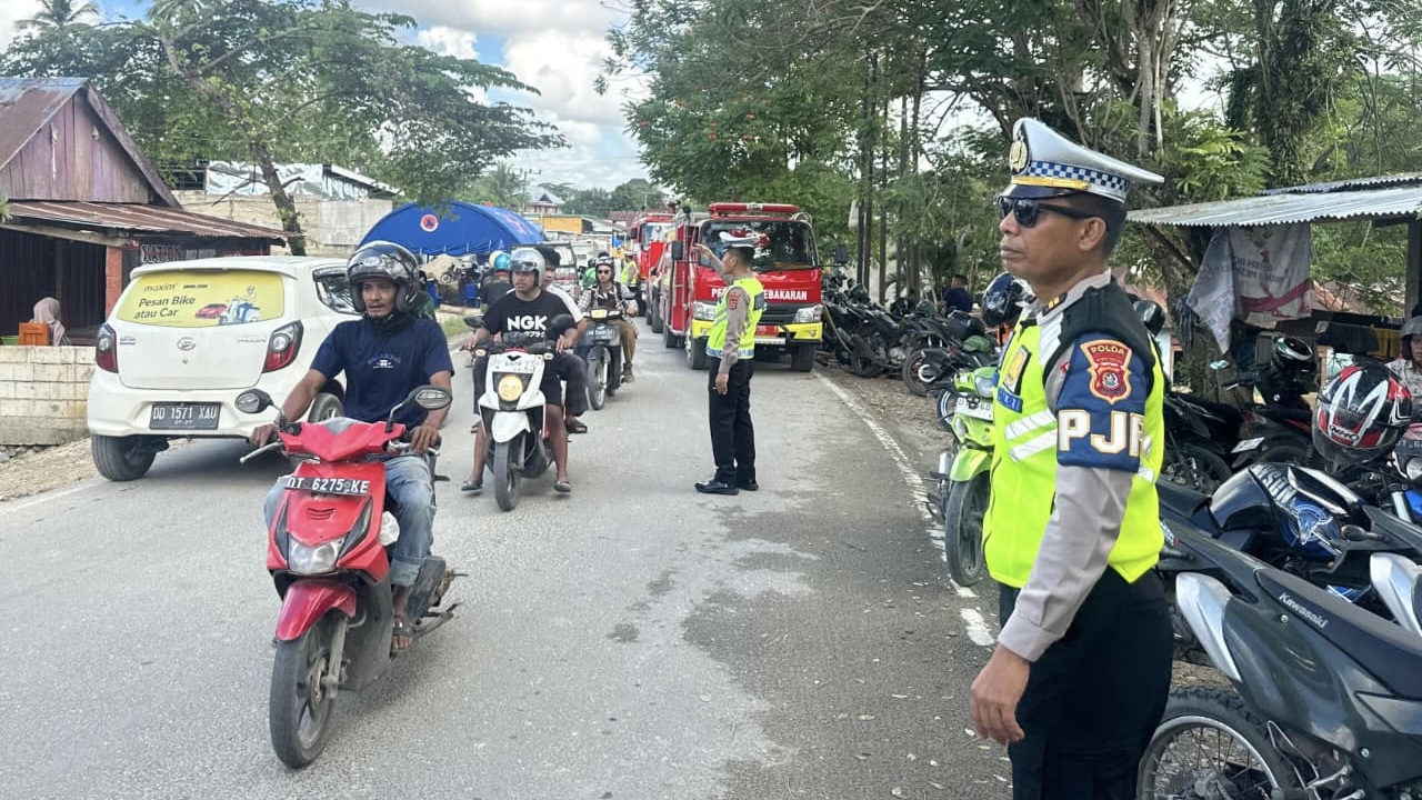 Arus Kendaraan di Kendari Dipantau Ketat, Ditlantas Polda Sultra Fokus Kawal Titik Rawan Genangan
