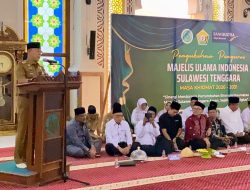 Pengurus MUI Sultra 2026-2031 Dikukuhkan, Gubernur ASR: Jangan Jadikan Masjid Arena Politik