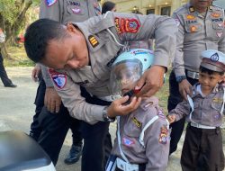 Hari Anak Nasional, Ditlantas Polda Sultra Tanamkan Tertib Lalu Lintas Sejak Dini