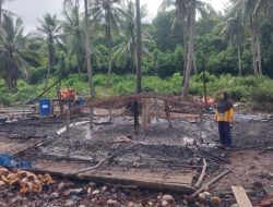 Rumah Produksi Kopra Warga Konawe Utara Dilalap Api, Kerugian Ditaksir Rp50 Juta
