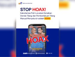 Kakorlantas Polri Ingatkan Warga Waspadai Hoaks soal “Tilang Model Baru”