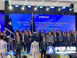 120 Pengurus DPD Peradi Profesional 4 Daerah di Sultra Resmi Dilantik