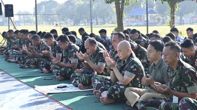 Di Tengah Penantian Hujan, Danlanud Haluoleo Ajak Personel Perkuat Ikhtiar dan Doa