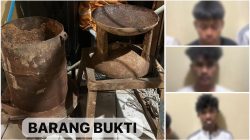 Curi Tungku Pembakaran Besi Seharga Rp80 Ribu di Baruga, 3 Pria Diamankan Polisi